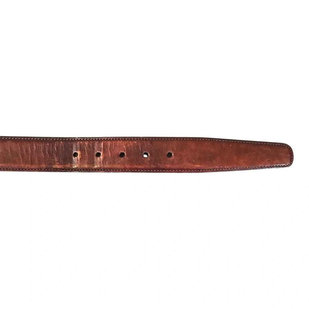 Trafalgar Hand Polished Cortina Leather Dress Belt 1101TF71-602 Men’s‎ 40 Brown